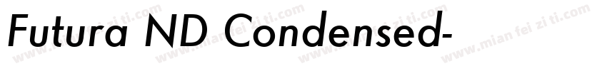 Futura ND Condensed字体转换